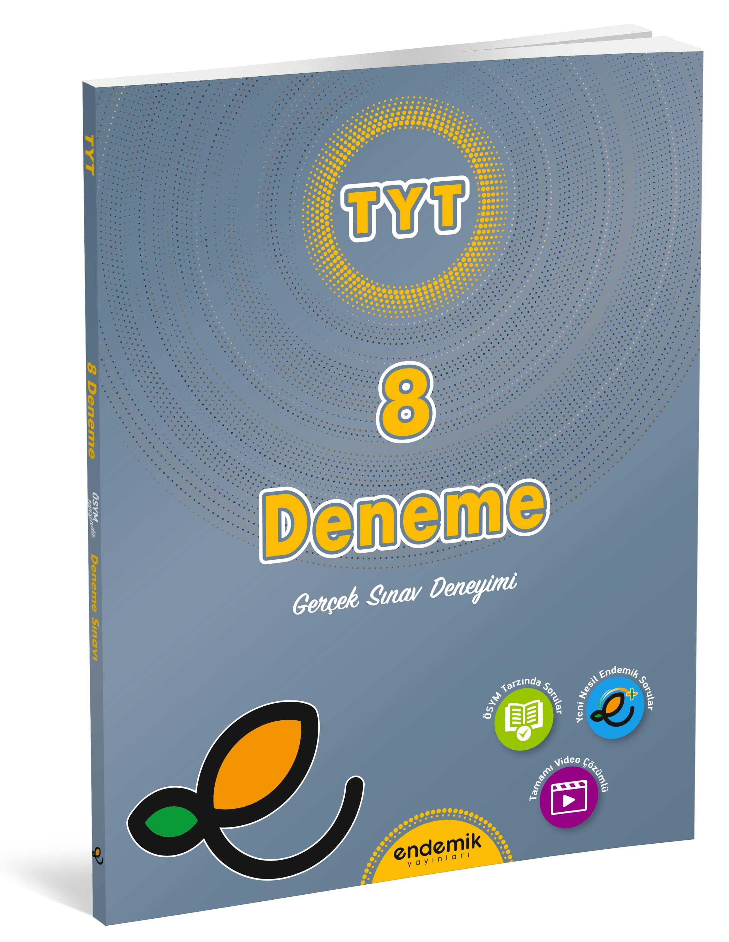 Endemik Yayınları TYT 8'li DENEME SINAVI